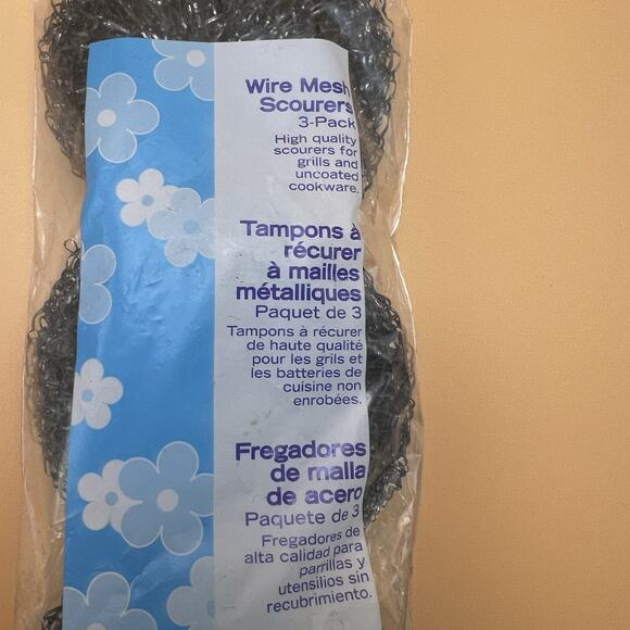 Quickie wire mesh scourers Stainless Steel Heavy Duty Pack Of 3- Vintage 2005 - Picture 5 of 5